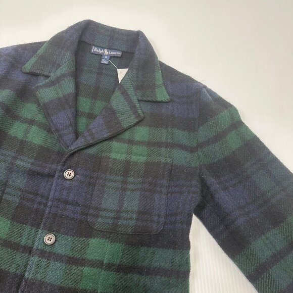 Vintage Ralph Lauren Wool Plaid Blazer Jacket Women's 8 - Picture 3 of 6